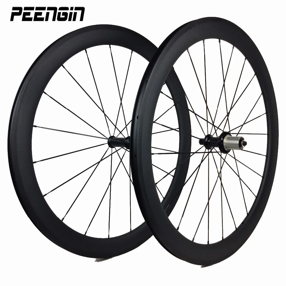 Novatec Wheelset Carbon Bike Wheel 25mm Wide U Shape Rim 50mm Depth Improved Clincher Tubeless With Powerway R13 R36 Ceramic Hub