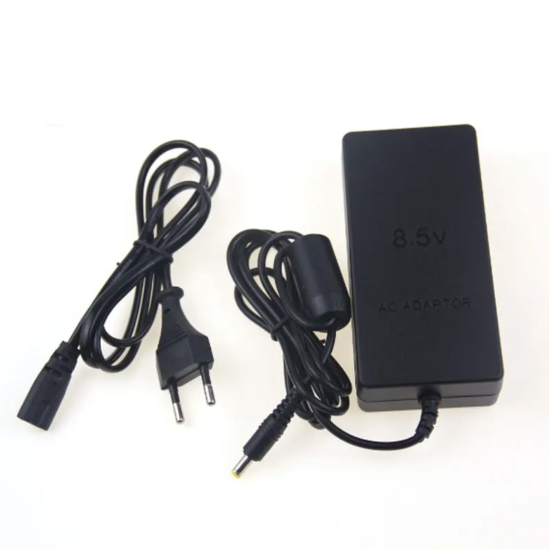 Adaptador de corriente AC para Sony Playstation 2 PS2 Slim 70000, cable negro de 80cm, 100 ~ 240V, 50 / 60Hz