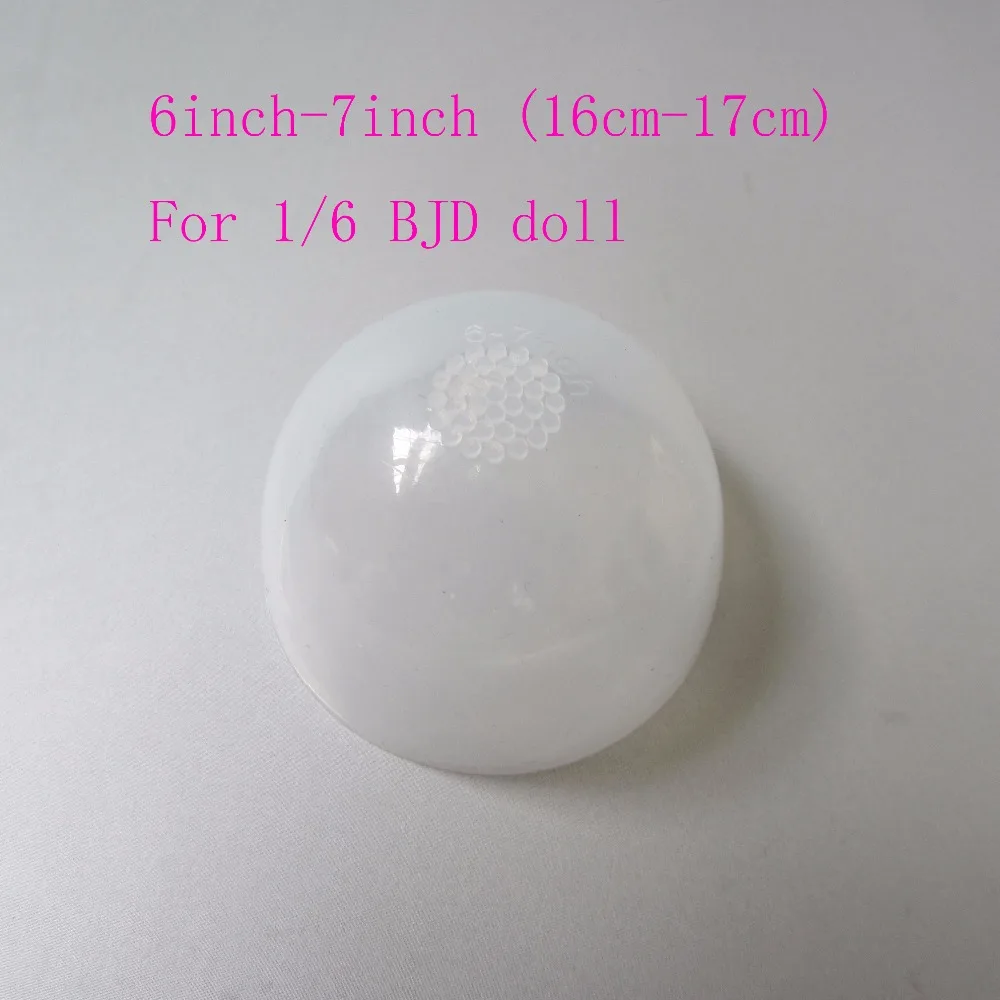 Clear Silicone Wig Protection Cover for 1/6 1/4 1/3  BJD DD SD MSD YOSD Doll accessories