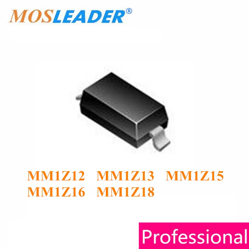 Mosleader SOD123 3000PCS MM1Z12 12V MM1Z13 13V MM1Z15 15V MM1Z16 16V MM1Z18 18V MM1Z12V MM1Z13V MM1Z15V MM1Z16V MM1Z18V 1206