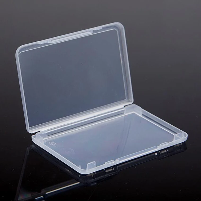 1pc portable Small Square Clear Plastic Jewelry Storage Boxes Beads Crafts Case Containers 9.5*6.4*1cm