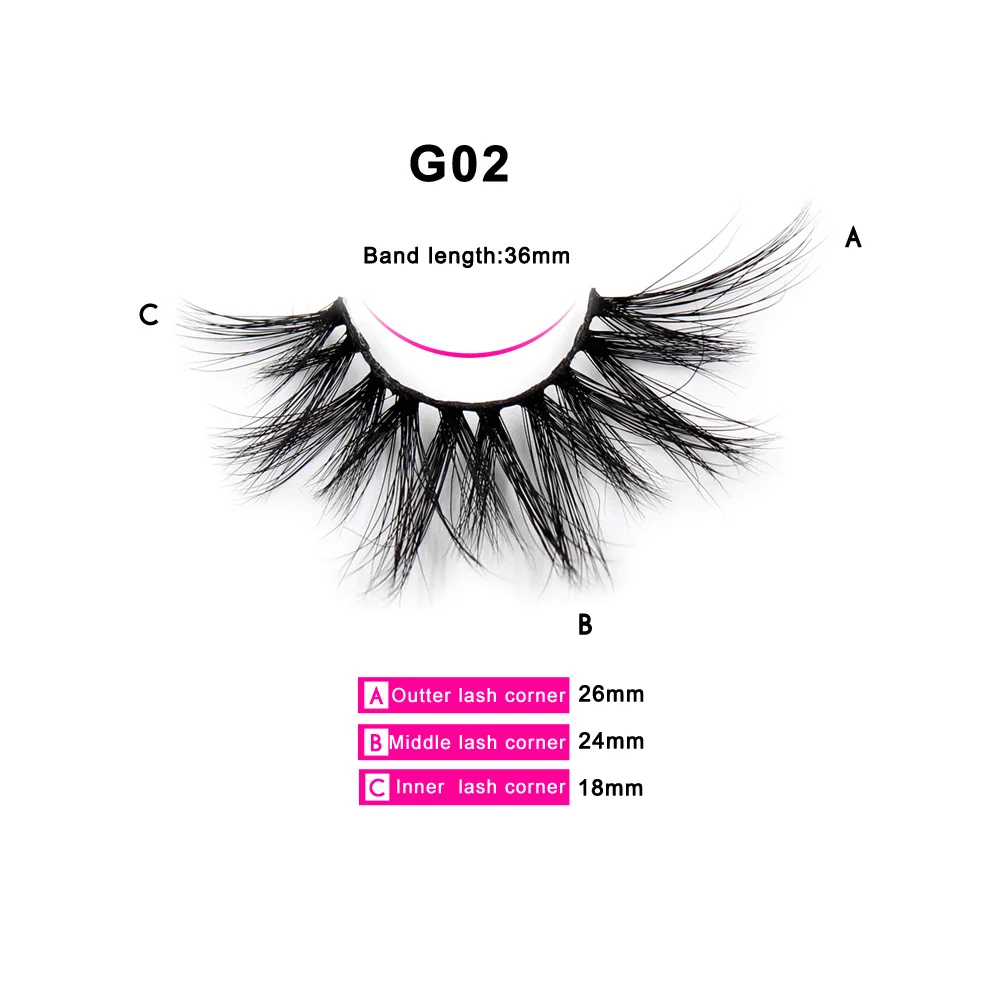 LEHUAMAO Eyelashes 3D Mink Eyelashes Long Big Crisscross Lashes Fluffy Dramatic Lightweight False Eyelashes Cruelty Free makeup