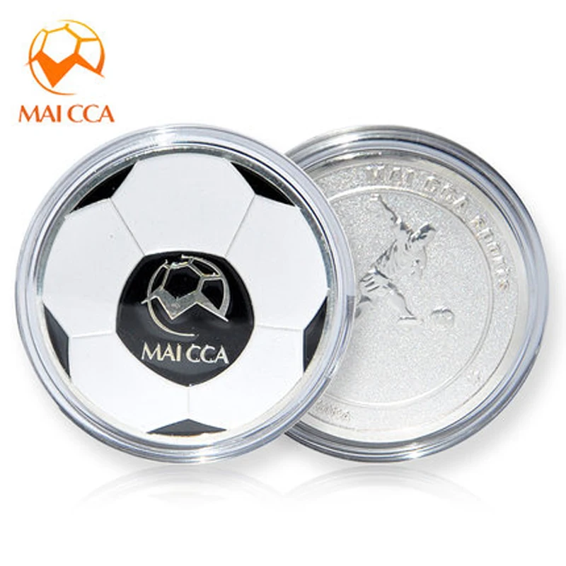 1PC Sports Soccer Football Champion Pick Edge Finder Coin Toss Referee Side Coins For Table Tennis Football Matches