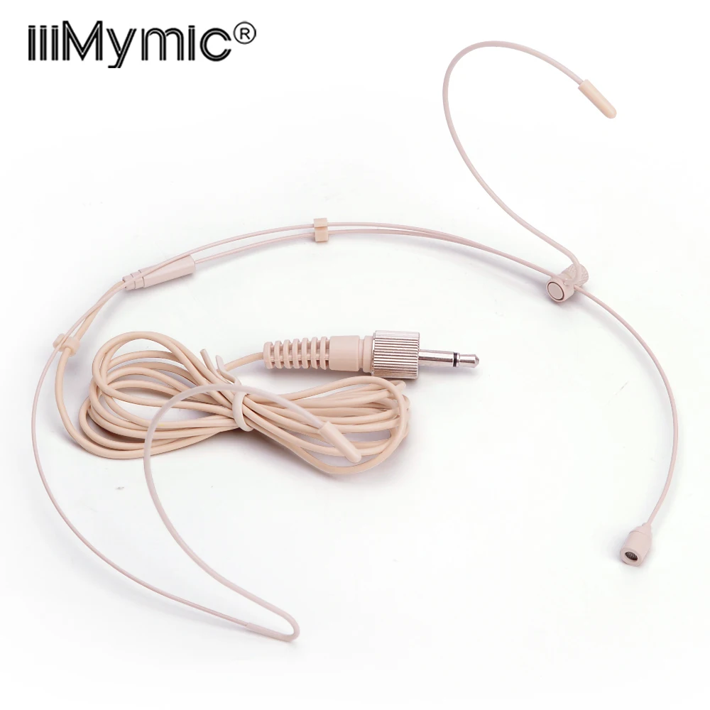 iiiMymic Good quality Headset Cardioid Condenser Microphone For Sennheiser Wireless BodyPack Transmitter 3.5 mm 3.35mm Lockable