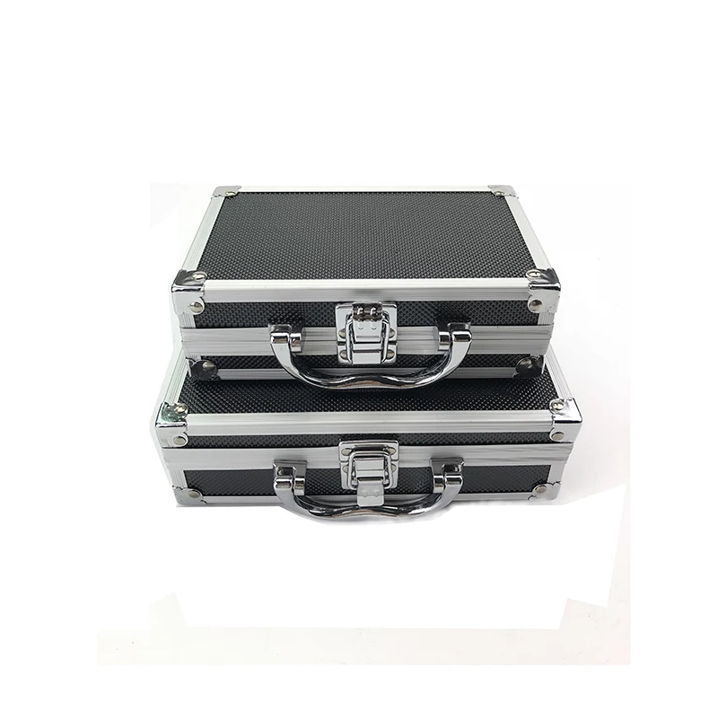 Caja de Herramientas de aleación de aluminio, estuche de almacenamiento portátil, organizador de equipaje de viaje, caja de seguridad