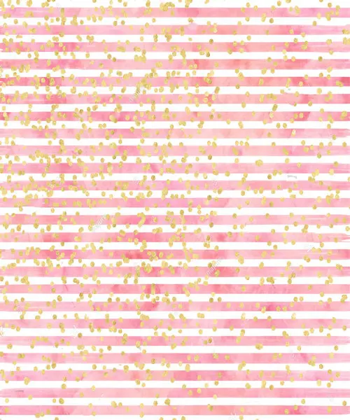 

striped Birthday stripe pink gold glitter background polyester or Vinyl cloth High quality Computer print wall backdrop