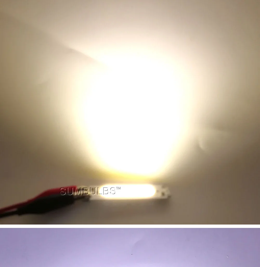 SUMBULBS 60*15mm COB LED Glühbirne 12V 2W LED Diode Beleuchtung Chip Rot Blau rosa Grün Gelb Weiß Farbe für DIY Lampen – Detail 13