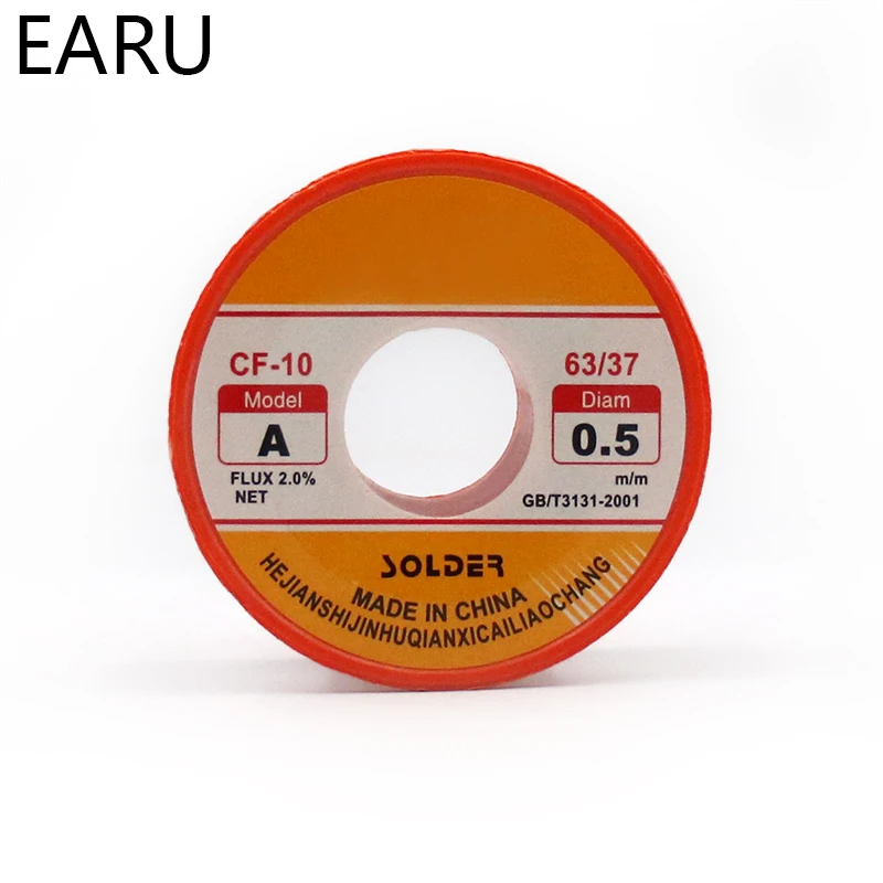 50g jedna rolka 0.3/0.4/0.5/0.6/0.8/1.0mm średnicy 60/40 63/37 czyste rdzeń żywiczny spawanie cyny ołów lutownica szpulka z drutem narzędzia do