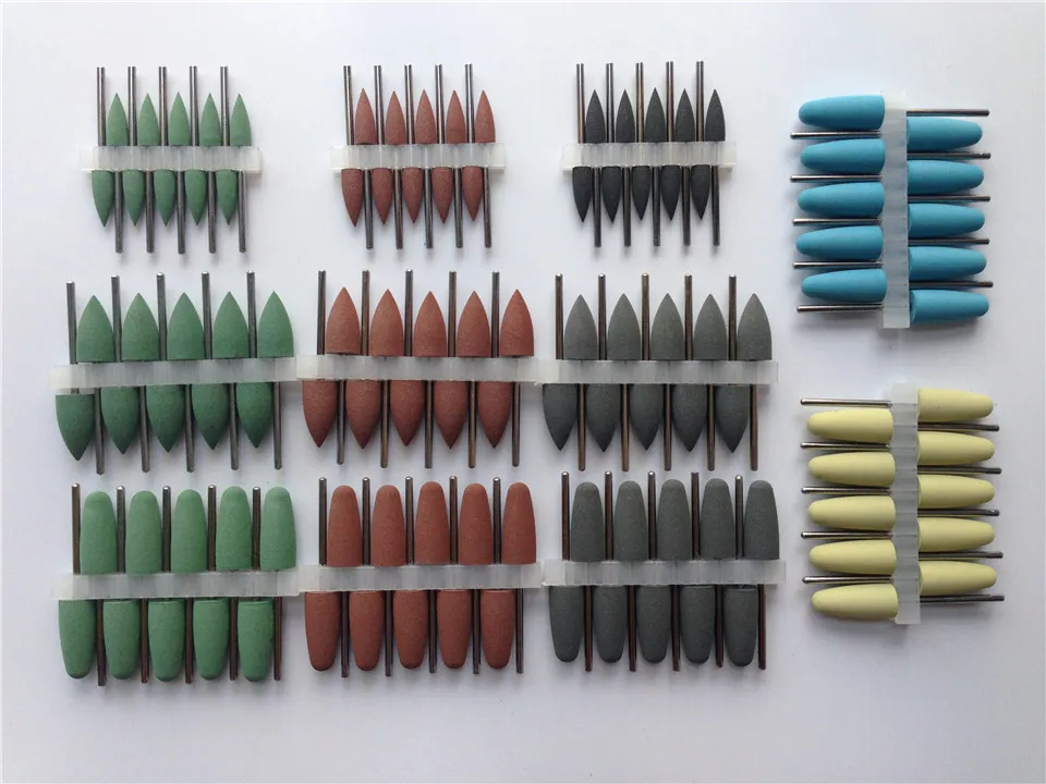 

Sale Promotion 110pcs/11Set Assorted Dental SILICONE Polishers Resin Base Acrylic Polishing Burs 2.35mm