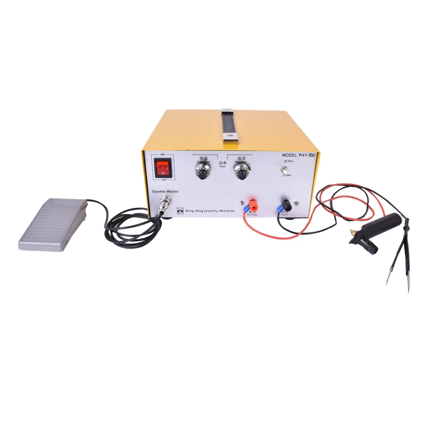 Pulse Spot Welder Gold Silver Platinum etc. Jewelry Welding Machine+Handheld Pulse spot welding handles