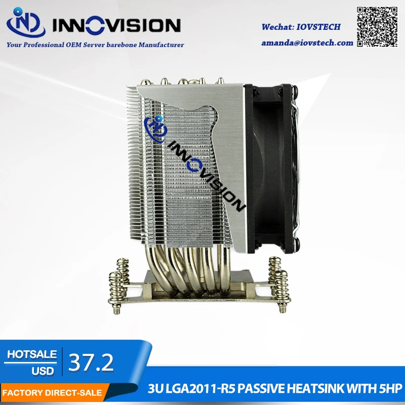 LGA 1366 Cooling Fan & Heatsinks,CPU Cooler, LGA1356 Copper CPU Cooler,Server Cooler,3U CPU Cooler, 3U CPU Fan