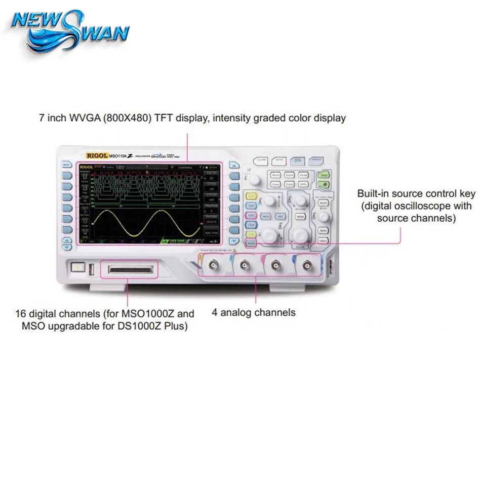 DS1054Z 50MHz Digital Oscilloscope 4 analog channels 50MHz bandwidth