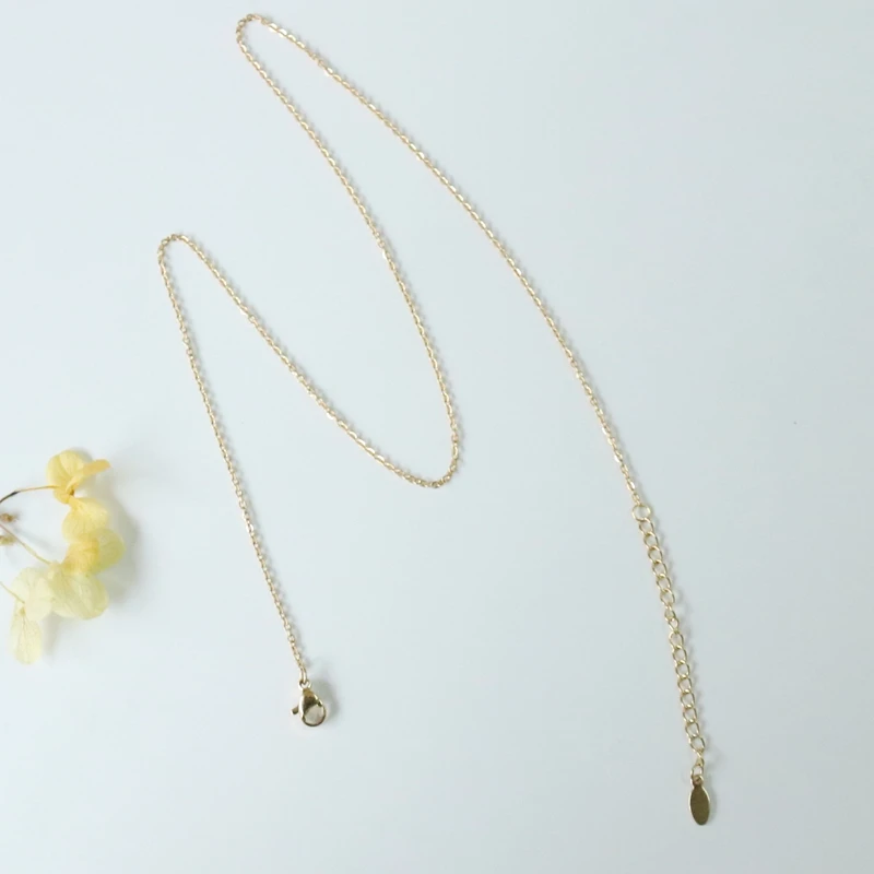 1.2MM/W 10Pcs Gold Color Stainless Steel Necklaces Link Chains Jewelry Findings & Accessories