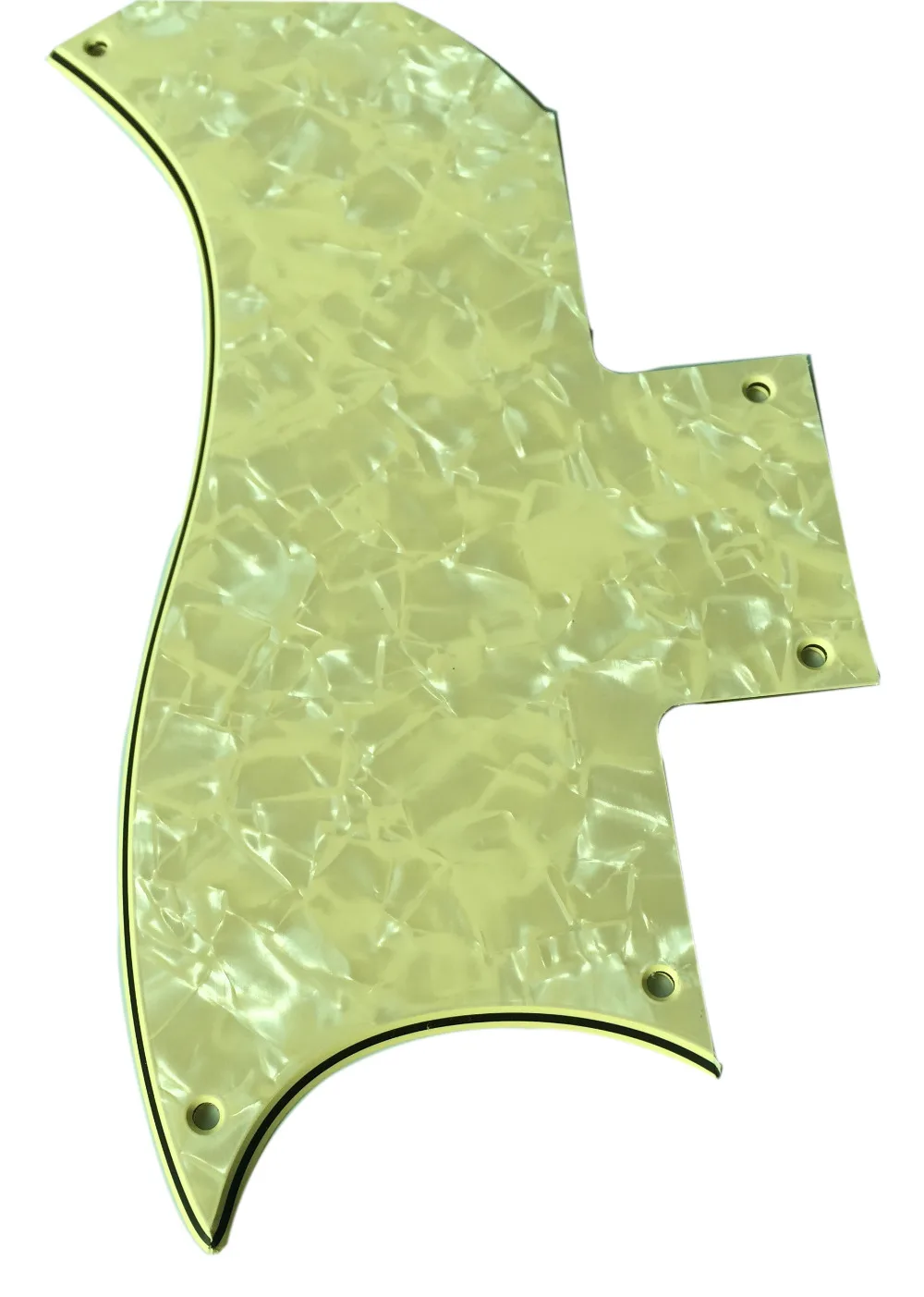 Pleroo Custom Guitar pickgaurd - For 61 SG Guitar Pickguard Scratch Plate , 4 Ply Cream Pearl