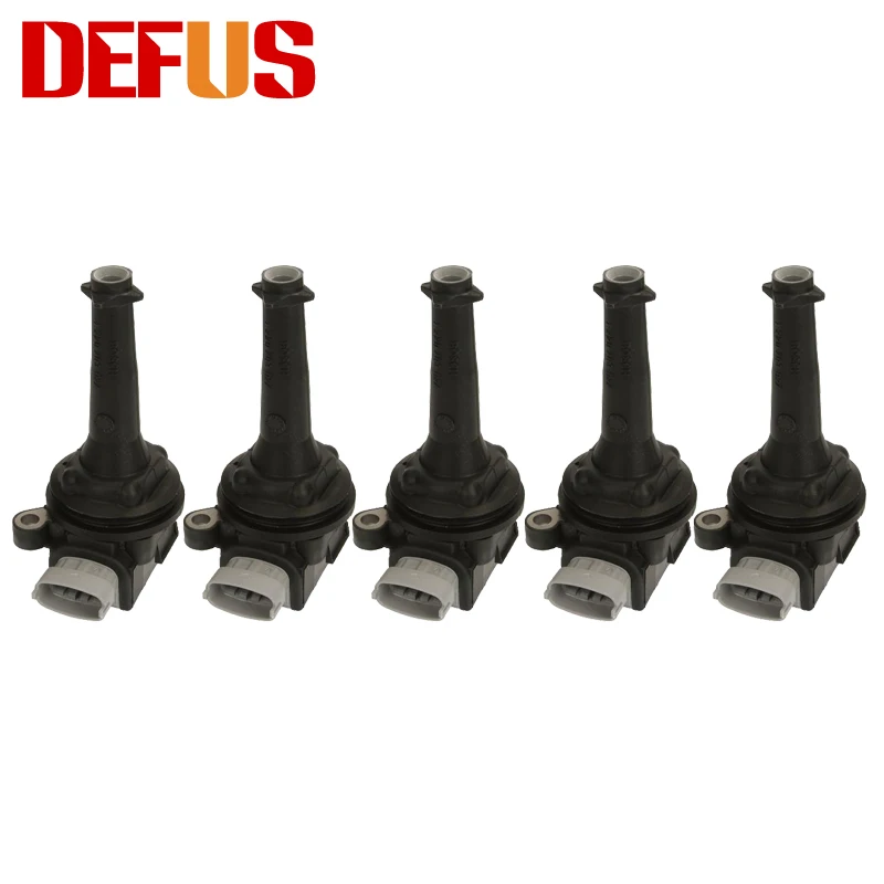 

DEFUS 5X 0221604010 Ignition Coils For Volvo S60 V60 V50 XC60 C70 S40 C30 2.5L L5 30713417 8677837 1 220 703 027 UF517 04-16 NEW