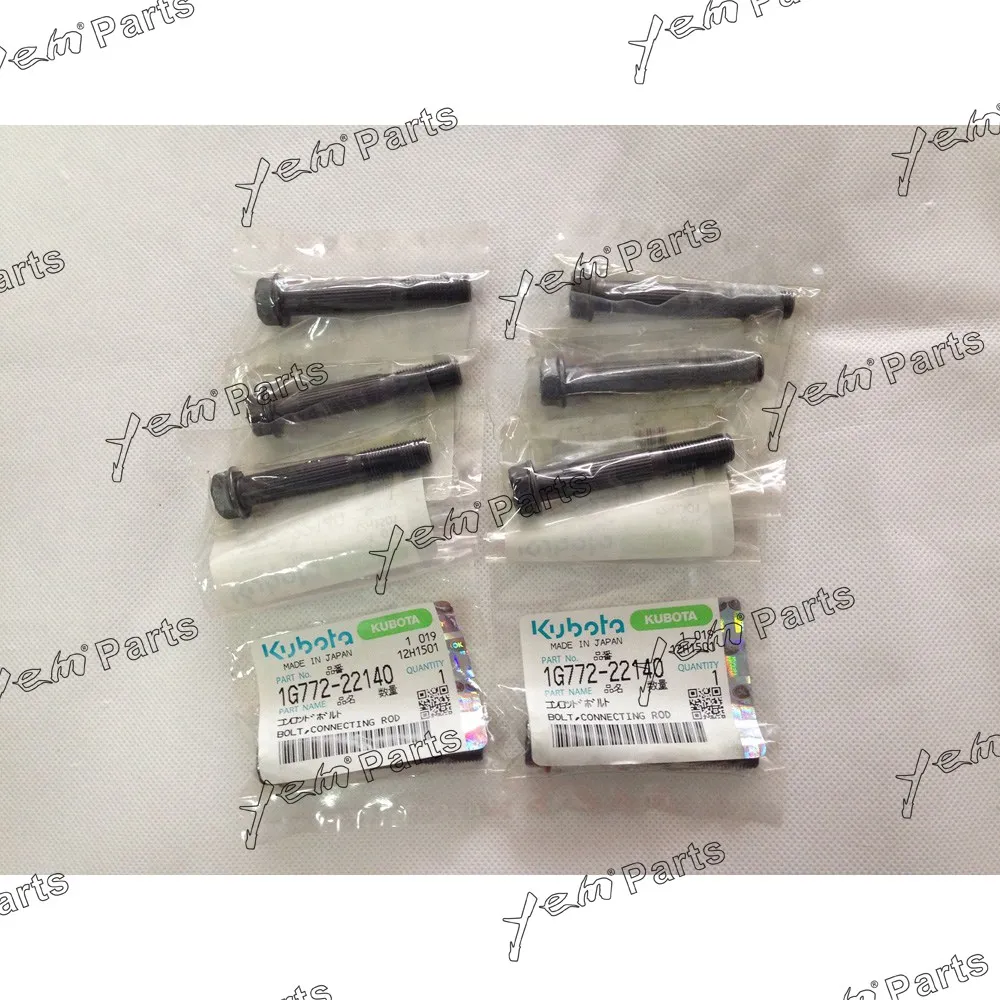 

New For Kubota V3307 V3307T Con rod bolt 1G772-22140 8pcs