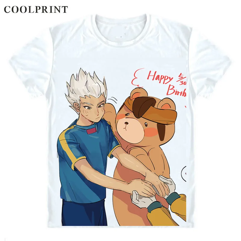 Coolprint Gouenji Shuuya T Shirt Inazuma Raimon Eleven Japan Men Casual TShirt Premium T-Shirt Printed Short Sleeve Shirts