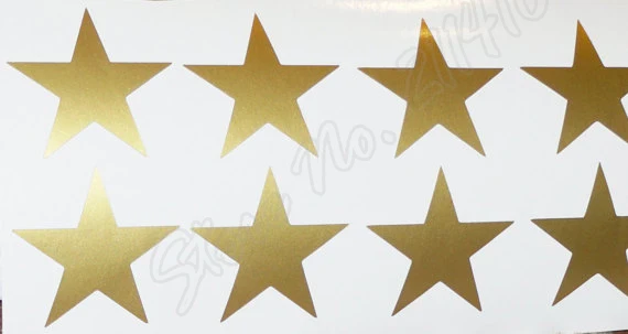 48 Star Stickers DIY Decorkids nursery decals Invitation Seals Envelope Seal Party Removable vinyl Wall Decal B310