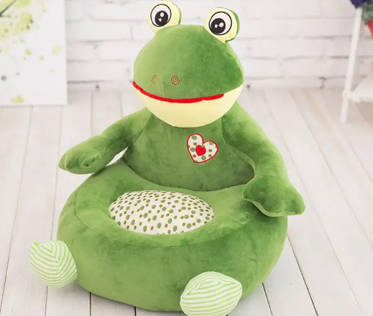 creative cartoon plush green frog sofa toy stuffed frog sofa floor seat about 50x45cm 1990