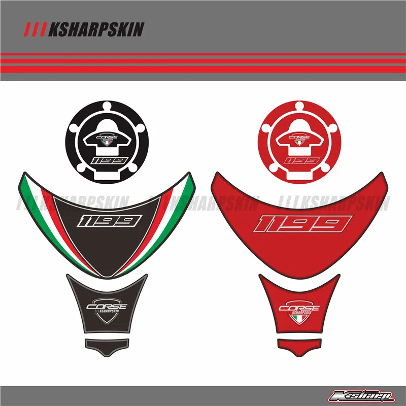 3D ADESIVI Sticker Decal Emblem Protection Tank Pad Cas Cap Fit FOR ducati 1199 panigale