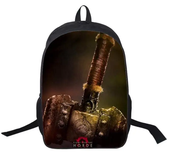 New Design World of Warcraft Bag WOW Printing Backpack for Teenagers Travelling Rucksack Schoolbag Game Player Favorite Gift