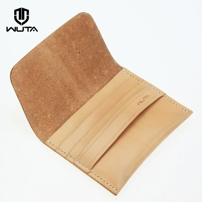 WUTA 881 Leather Kraft Paper Template for DIY Making Mini Card Holder,Women Small Purse,Men Creative Short Wallet Handmade Gift