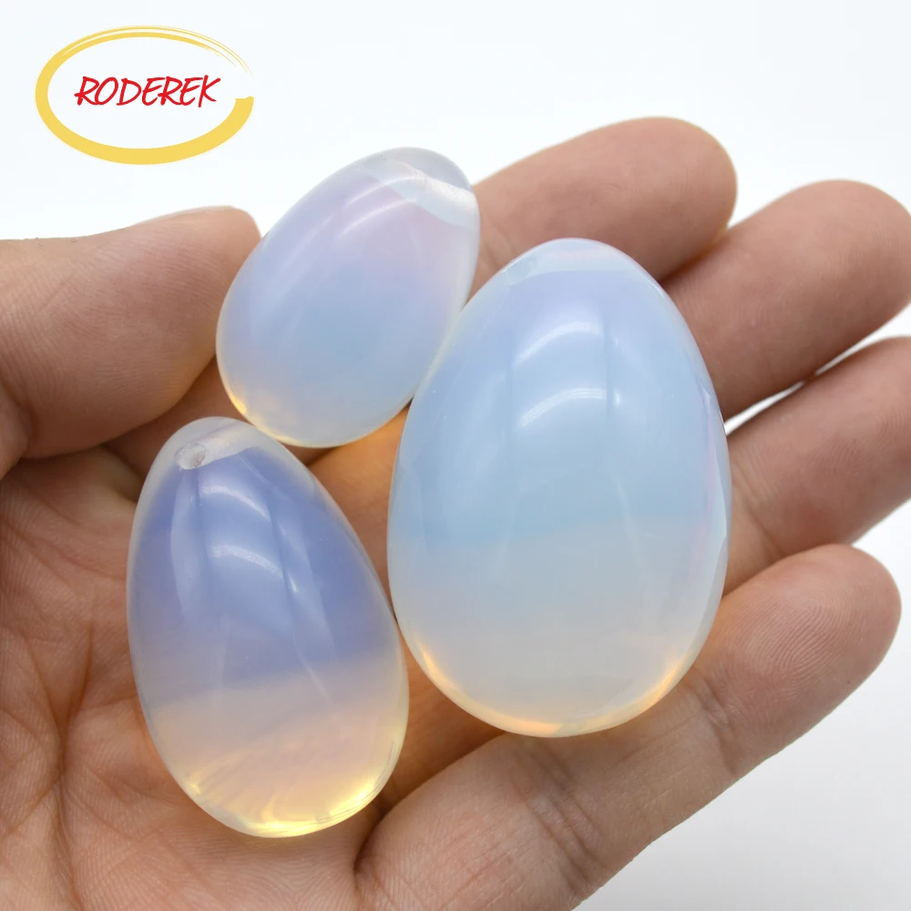 Drilled Yoni Eggs Set For Kegel Exercise Massage For Women Stone Vaginal Muscle Exercise Egg For Health