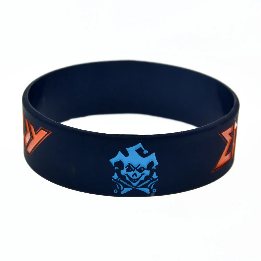 1 PC Edguy Art Rock Band 1 Inch Wide Silicone Wristband