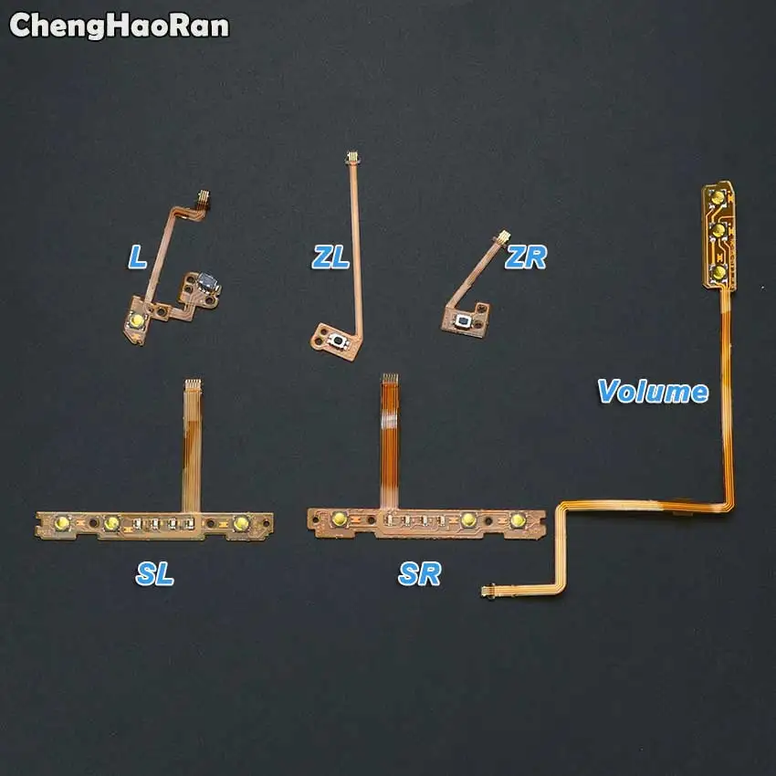 

ChengHaoRan Replacement For Nintendo Switch Joy-Con ZR ZL L SL SR On Off Volume Button Key Ribbon Flex Cable For NS