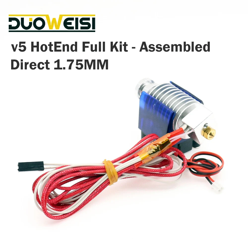 J-head Hotend Wade Hot End Extruder For E3D V5 3D Printers Parts 1.75MM Filament Direct  SHORT   Nozzle Fan Part 12V40W  DIRECT!