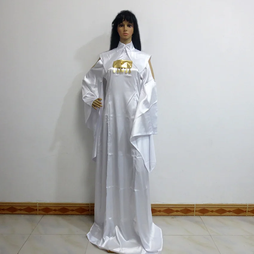 

Saint Seiya Athena White Lolita Dress Christmas Party Halloween Uniform Outfit Cosplay Costume Customize Any Size