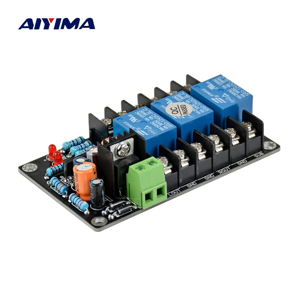 

AIYIMA UPC1237 2,1 300 Вт Защитная плата для динамика задержка 3 канала AC 12-15 в DC Защитная плата для усилителя класса A DIY