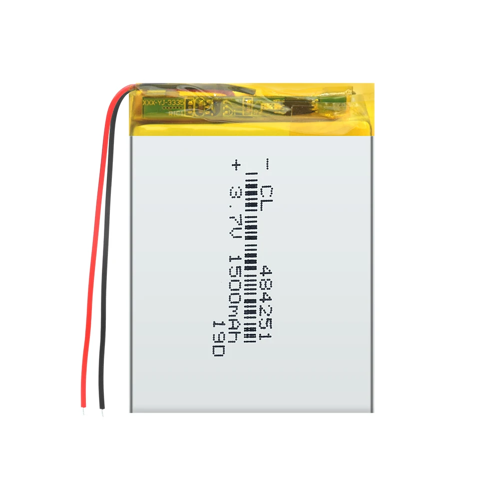 

1500mAh 3.7V 484251 Li-ion Battery Li-Polymer Rechargeable Cell For Recorder Reader GPS Navigator DVD PAD Notebook