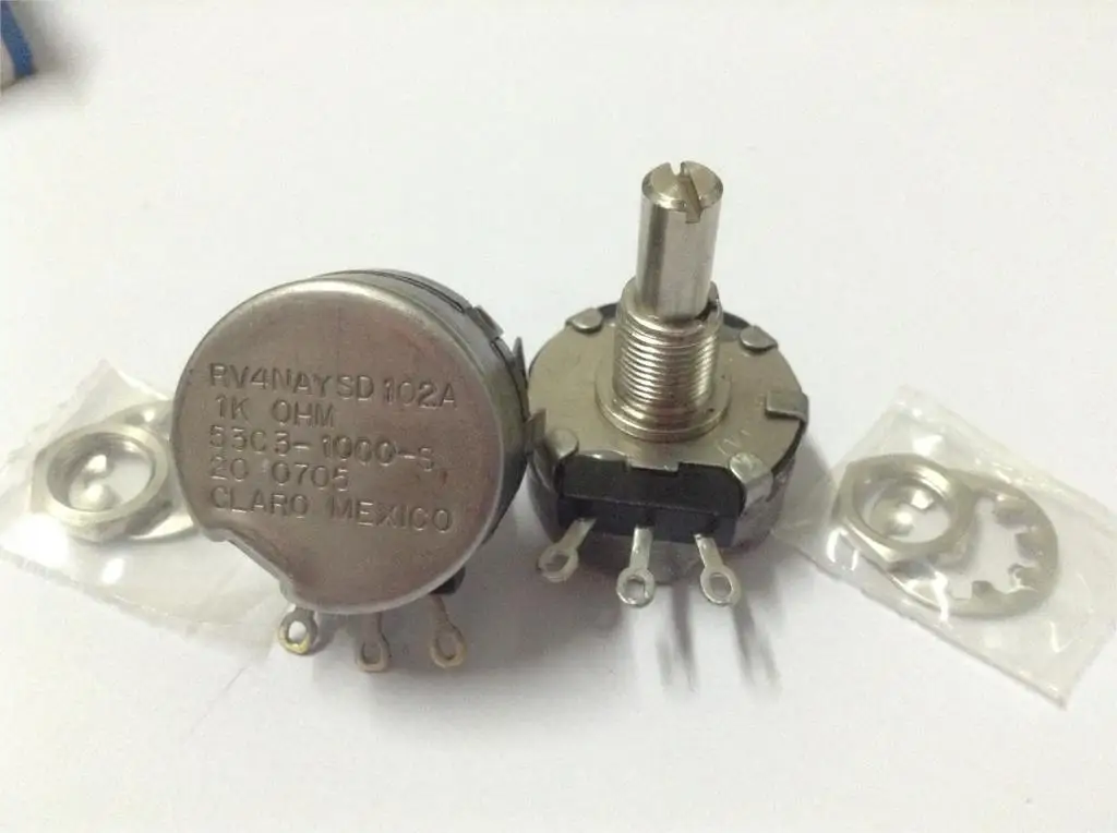 

CLARO CLAROSTAT RV4NAYSD 102A 53C3-1000-S 1K shaft 22.5mm Potentiometer switch