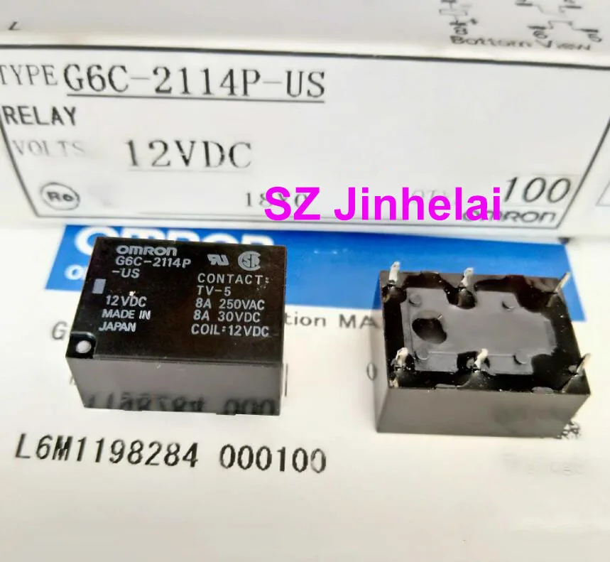 5pcs Authentic original G6C-2114P-US 24VDC 12VDC 5VDC OMRON Relay DC24V DC12V DC5V