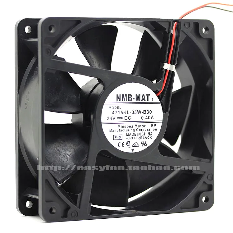 

NEW NMB-MAT NMB 7 4715KL-05W-B30 12038 24V 0.4A double ball bearing frequency cooling fan