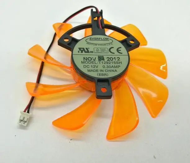 Original T129215SH diameter 8.5cm hole 3.9cm 12V 0.30A 2 line graphics fan