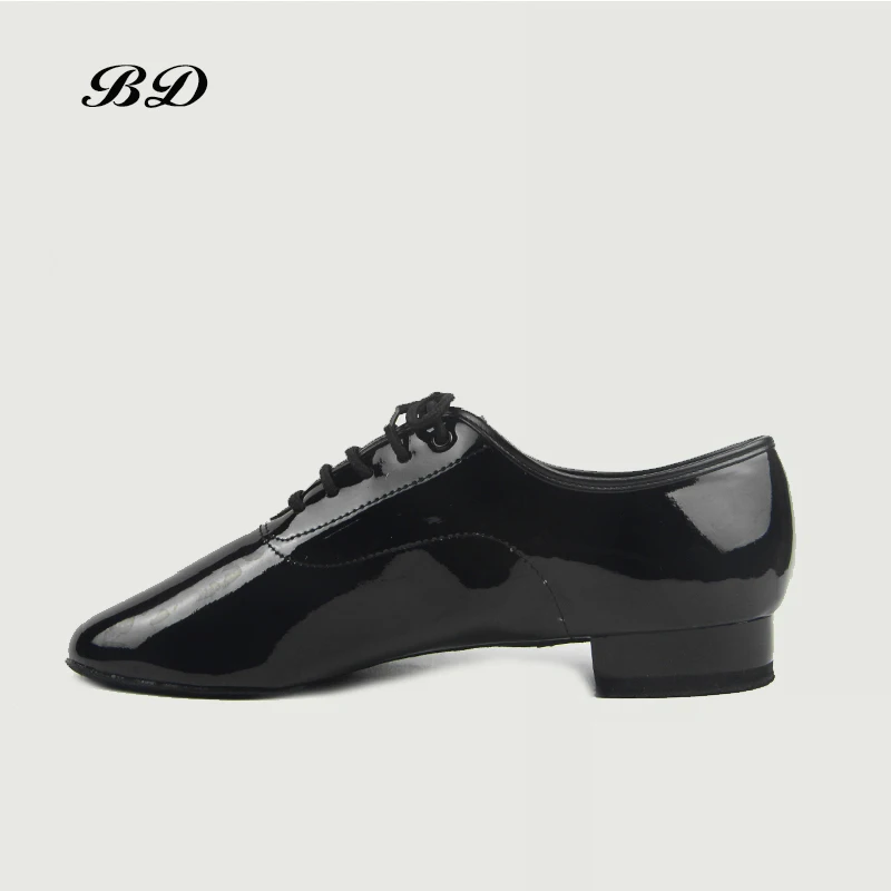 

TOP BD Dance Shoes Ballroom MEN Latin Man Shoe BDDANCE 317 Authentic Imported Patent Leather Cowhide Sole Durable Slip-on