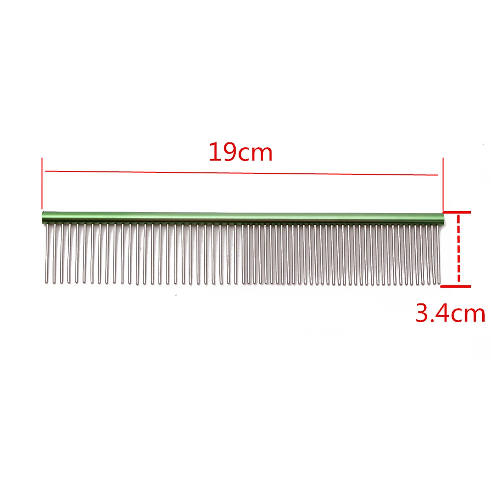 Puppy Grooming Comb Groomer For Dog Stainless/Aluminum Groomer Pets Combs Hairbrush Cat Dog Grooming Combs Dog Hair Care C6704