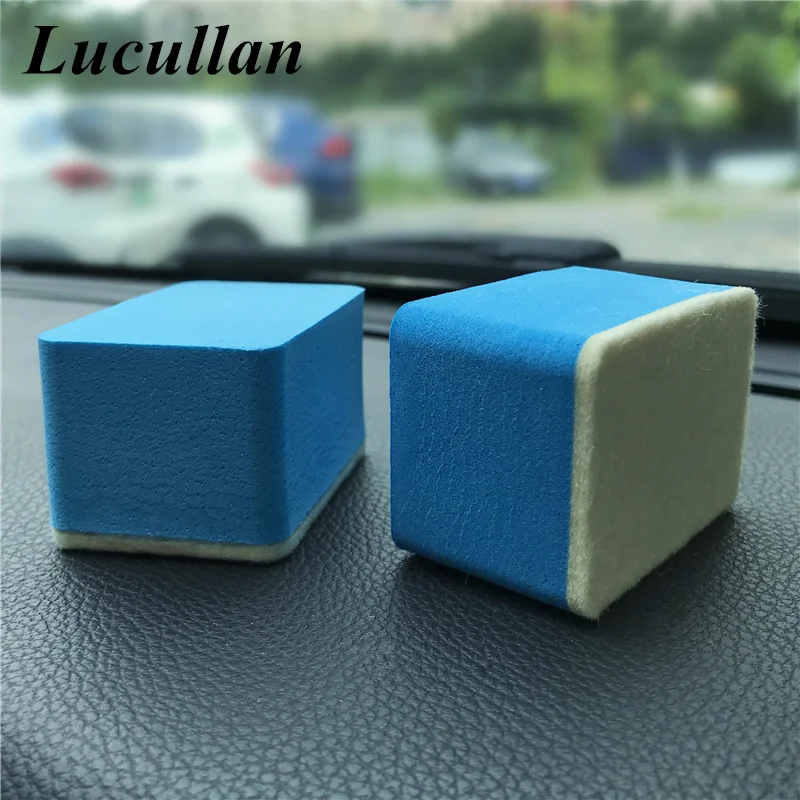 Lucullan Car Oil Film Remover Applicator Auto Detailing Glass Cleaning Polishing Sponge Glass Spotless Useful Tools