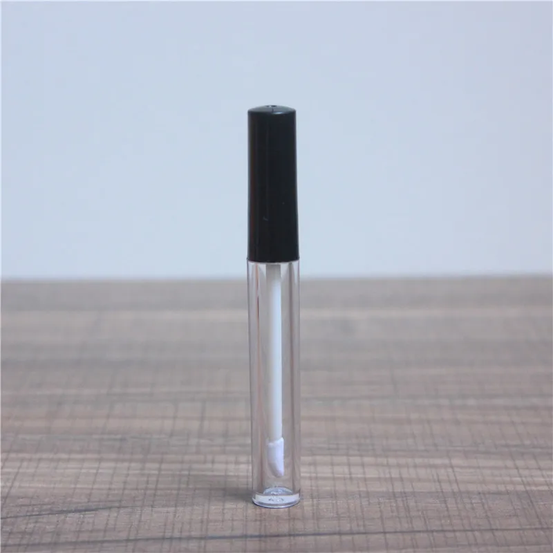 10/30/50/100pcs/lot 3ml Clear Lip Gloss Tube Empty Black Eyelash Tube Mascara Cream Vial/Container Beauty Tools Portable