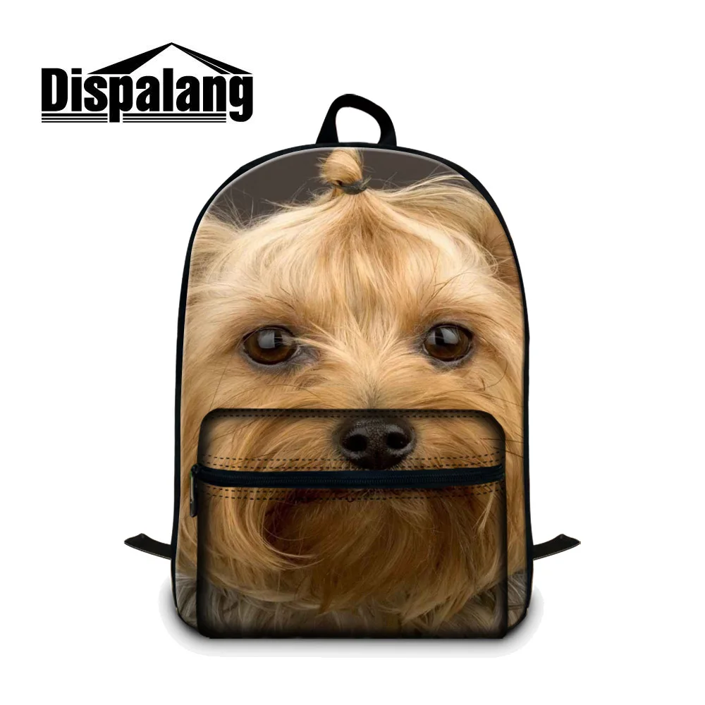 

Dispalang Pet Dog Canvas Backpack 15 Inch College Students Bagpack Travel Leisure Laptop Backpack Multifunction Male Female Bags