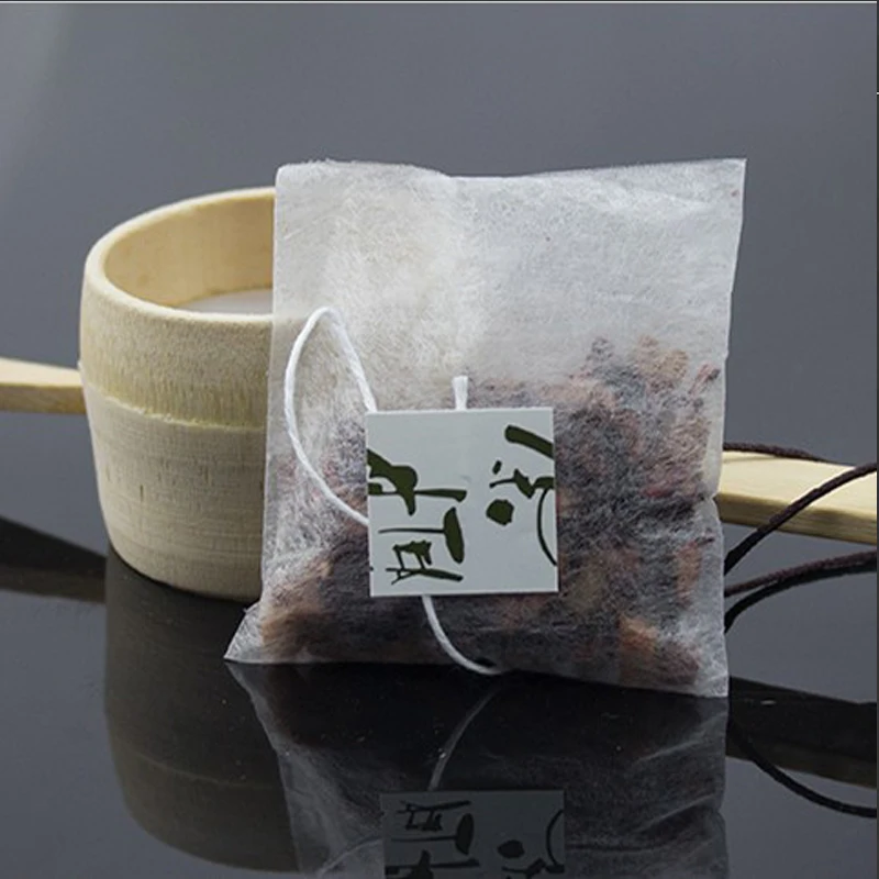100pcs/lot Corn Fiber Tea Bags Pyramid Shape Heat Sealing Filter Teabags PLA Biodegraded Tea Filters