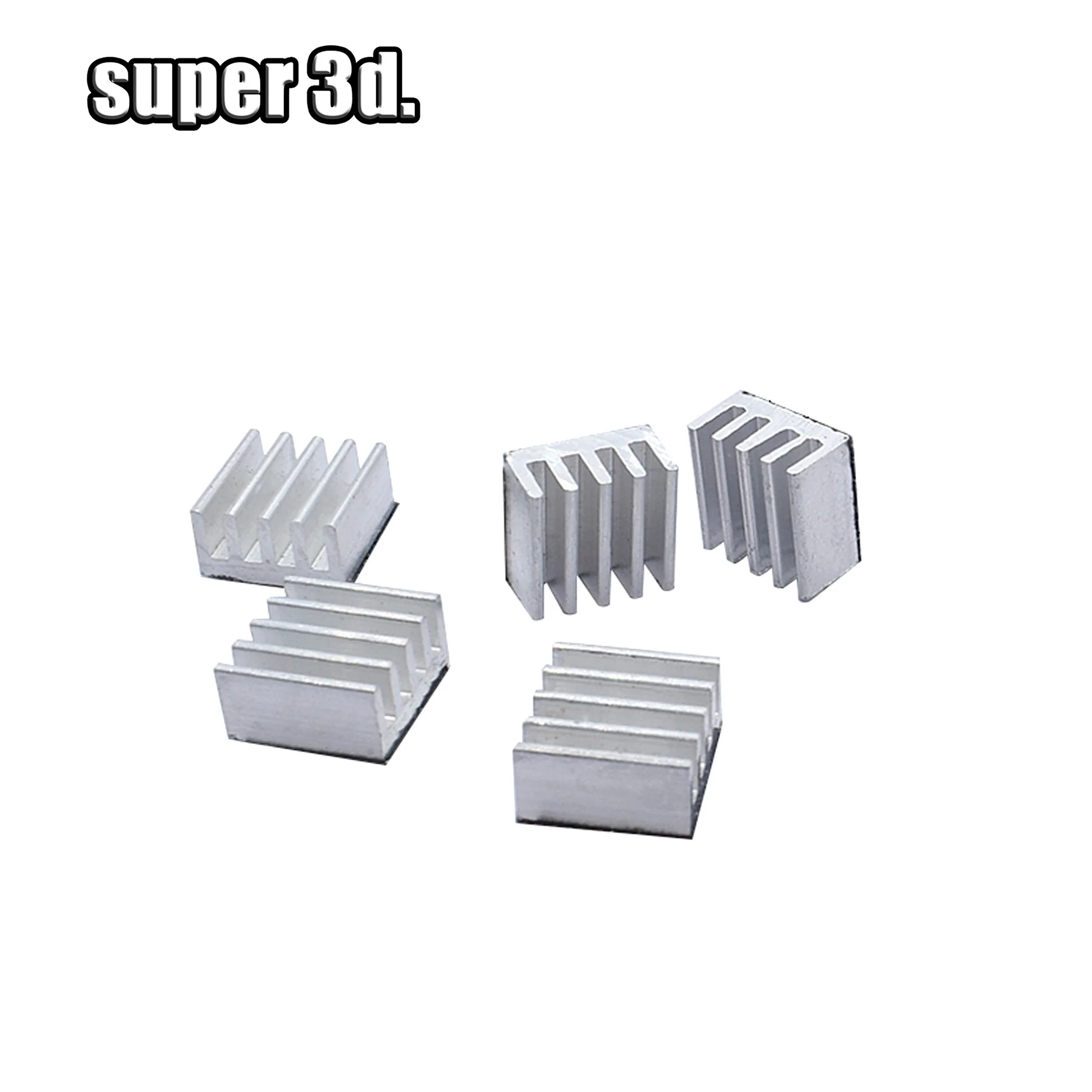 5/10pcs Stepper Driver A4988 Heatsink Aluminum Silver Heat Sink For 3D Printer Multiple options