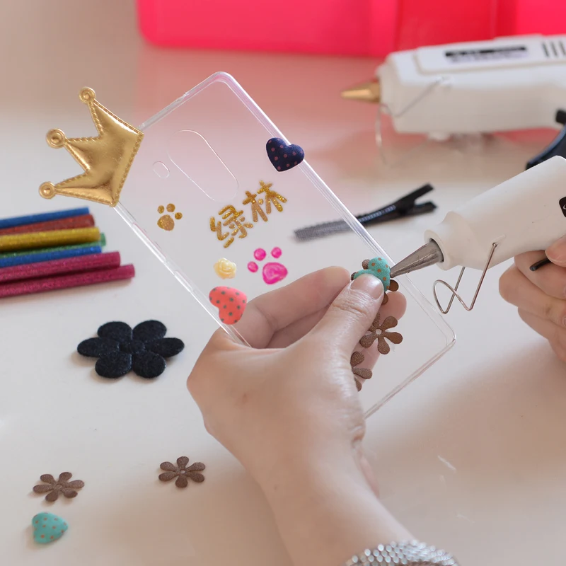 Barra de pegamento en polvo con purpurina sólida, 5 uds., 7x100mm, Color termofusible, pistola eléctrica profesional, adhesivo, herramienta de fabricación artesanal para artistas DIY