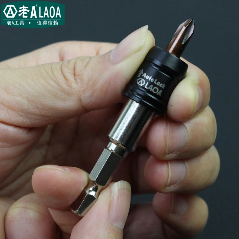 LAOA Screwdriver Extension rod 56mm Length 1/4 Electric Screwdriver extension rod 6.3mm joint