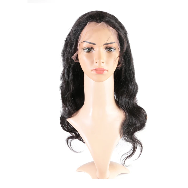 Perruque Lace Wig Body Wave brésilienne-ALI QUEEN, cheveux humains vierges, 10 à 20, pre-plucked, naissance des cheveux, 360, document naturel