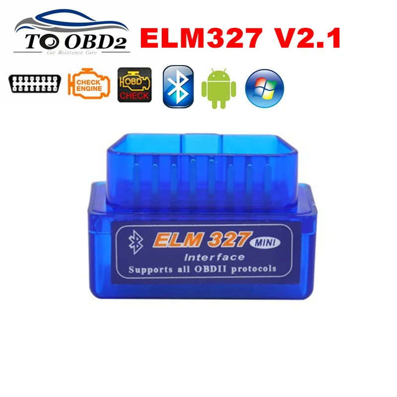 Car Diagnostic Scanner ELM327 Bluetooth V2.1 OBD2 CAN-BUS Tester Supports Android Torque/Symbian Works Multi-Cars ELM 327 HOT