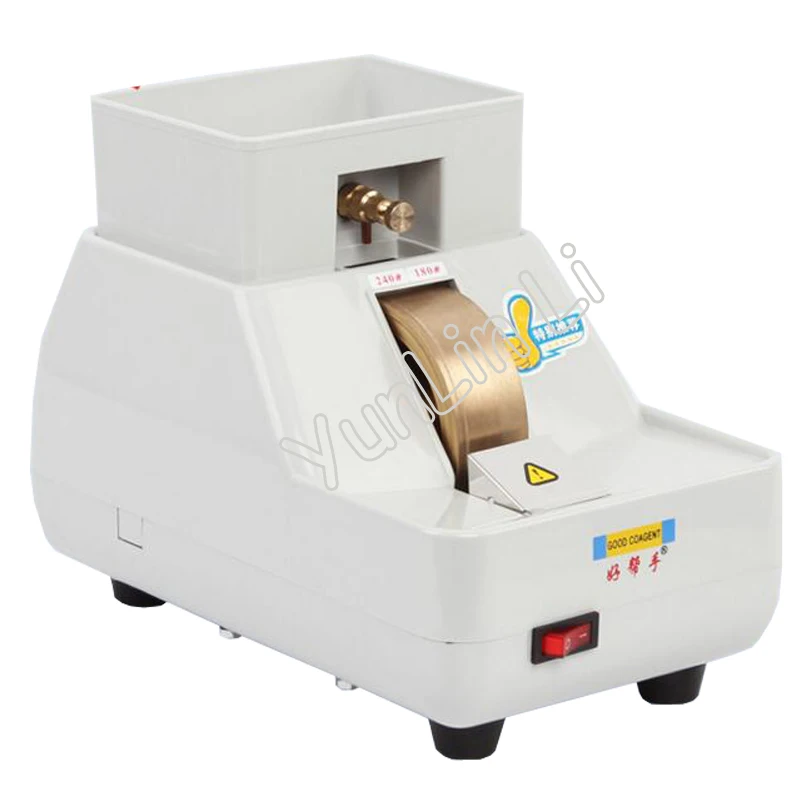 Edger de lente manual 50hz, suporte de roda dupla, moinho manual, processamento óptico, moedor áspero, fino e em forma de v, máquina de moer CP-7-35WV