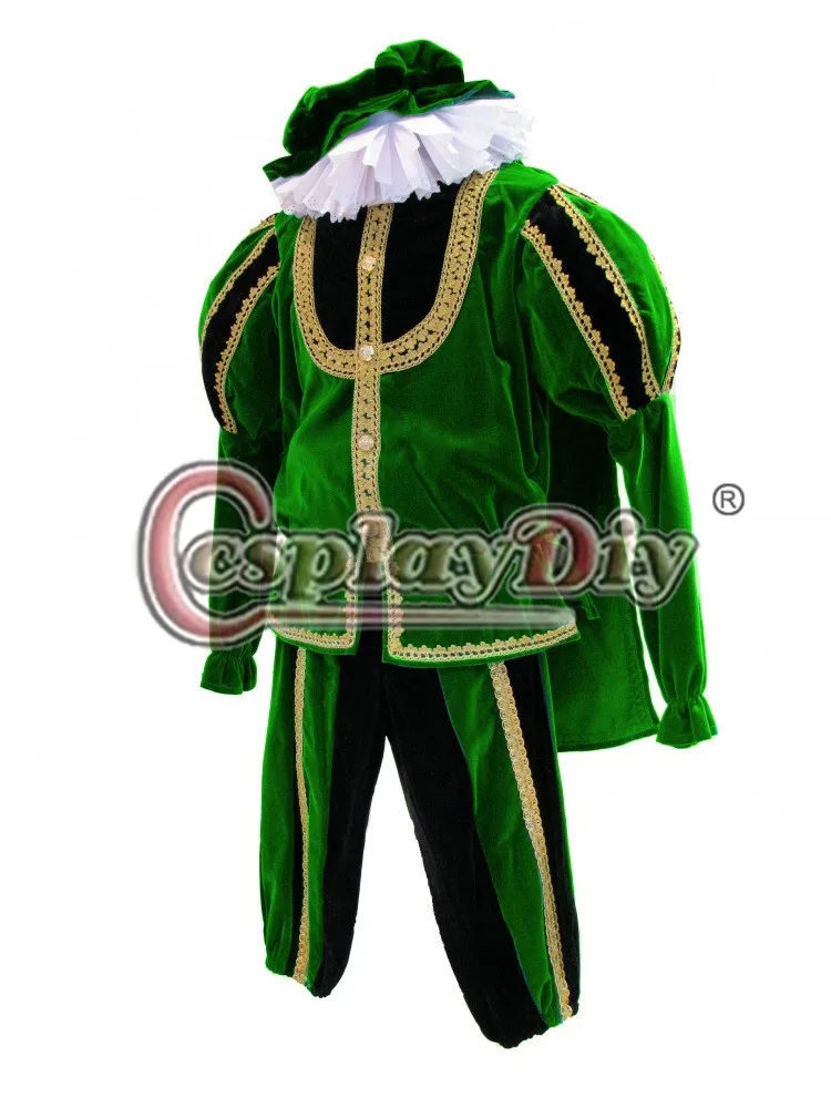 Cosplaydiy Custom Made Men's Medieval Tudor Elizabethan Cosplay Costume Victorian Deluxe Tudor Prince Suit L320